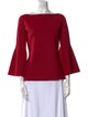 La Petite Robe di Chiara Boni Bateau Neckline Three-Quarter Sleeve Blouse