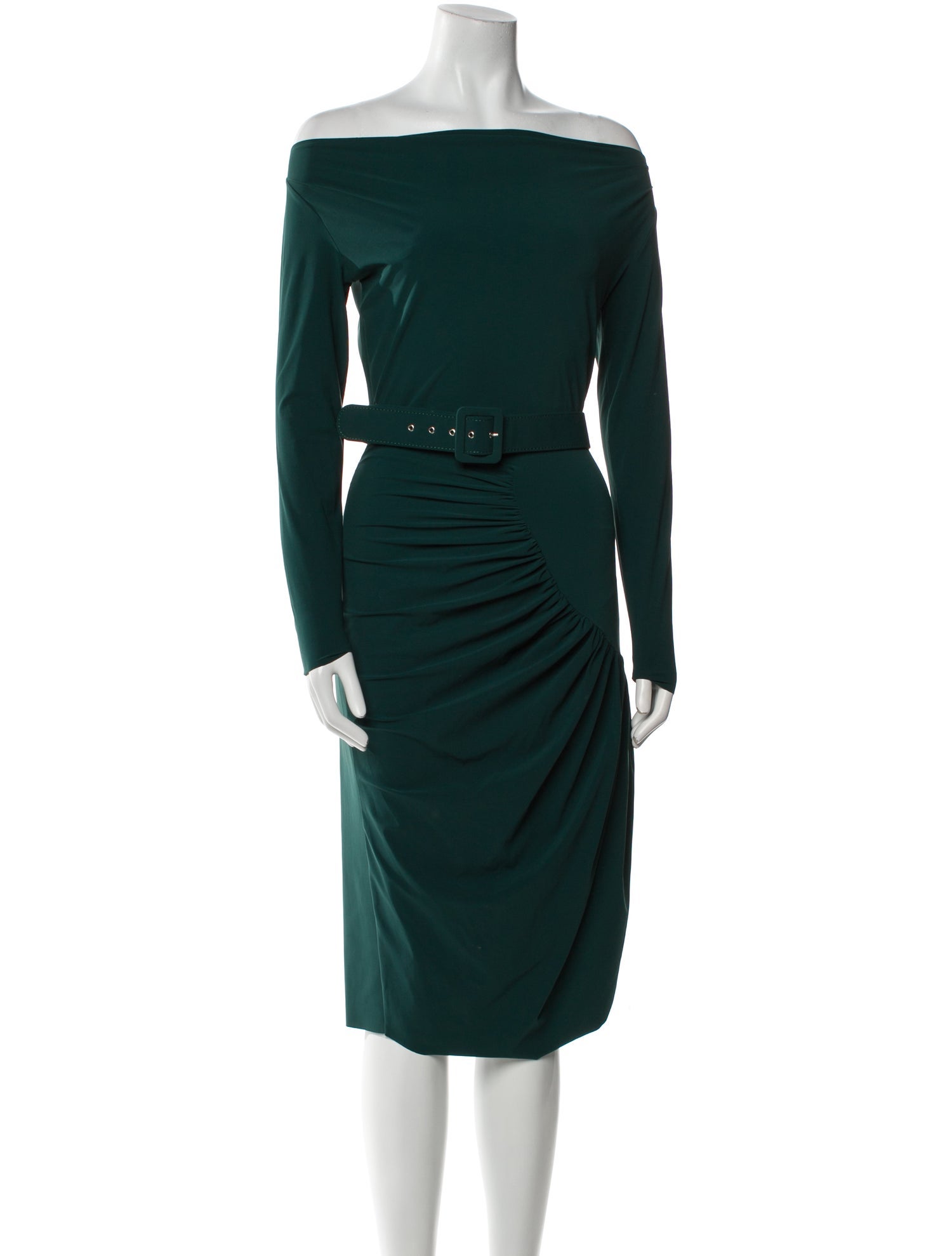 La Petite Robe di Chiara Boni Off-The-Shoulder Knee-Length Dress