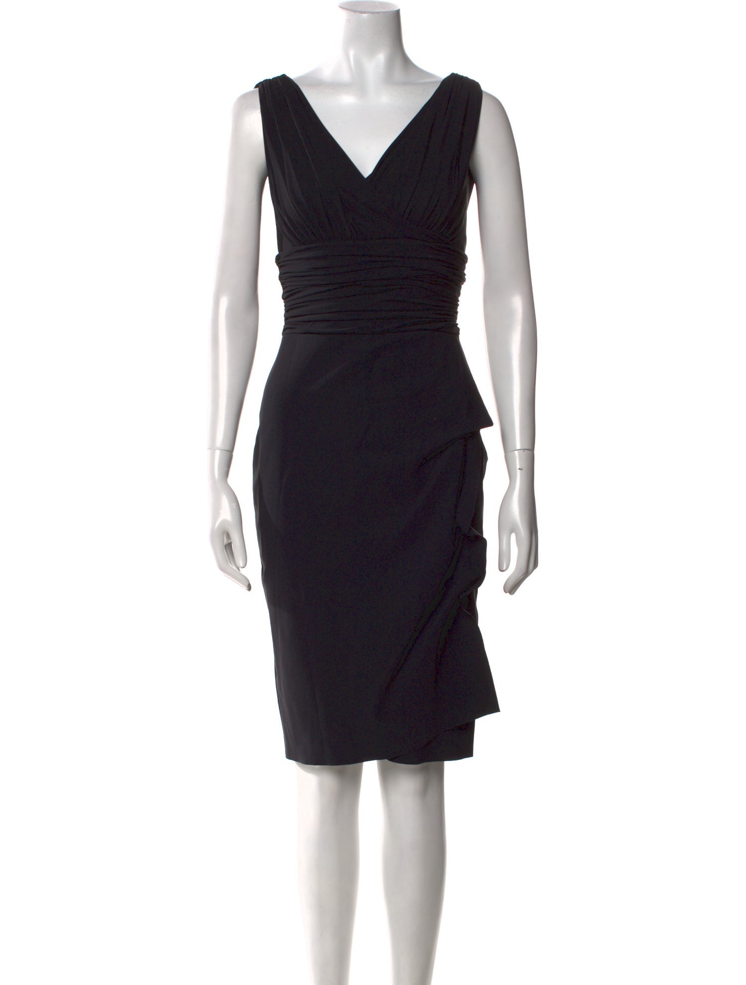 La Petite Robe di Chiara Boni V-Neck Knee-Length Dress