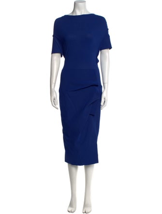 La Petite Robe di Chiara Boni Bateau Neckline Midi Length Dress