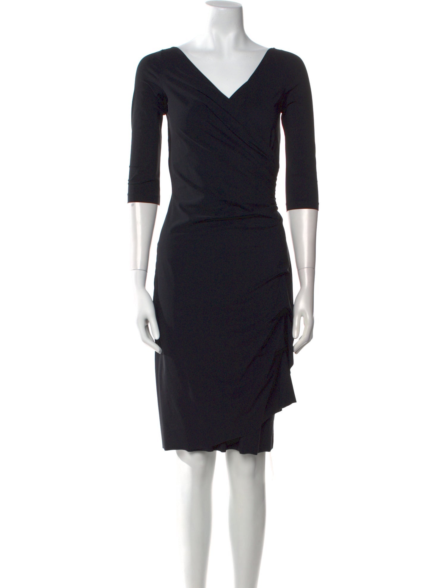 La Petite Robe di Chiara Boni V-Neck Knee-Length Dress