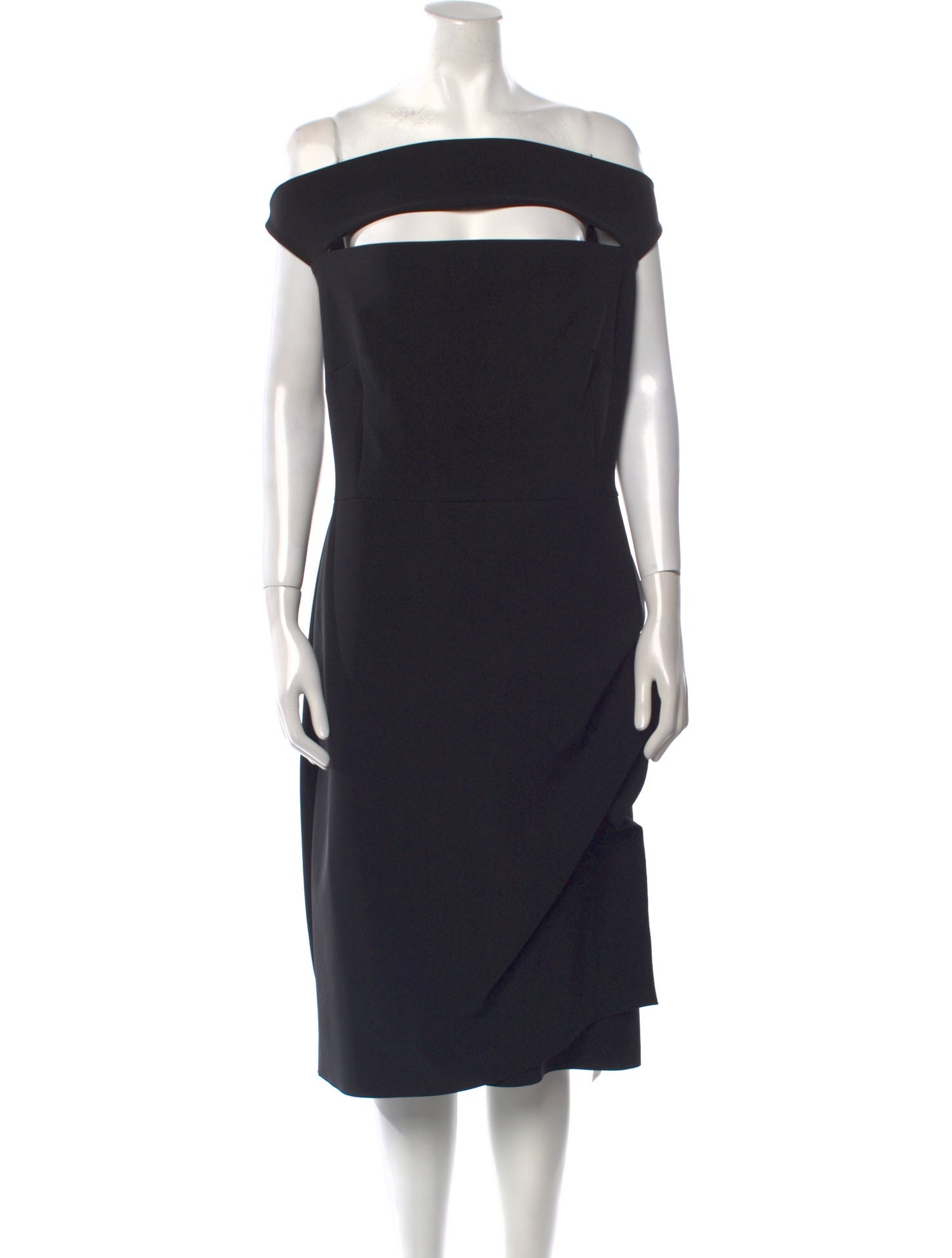 La Petite Robe di Chiara Boni Off-The-Shoulder Midi Length Dress