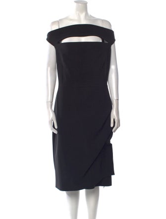 La Petite Robe di Chiara Boni Off-The-Shoulder Midi Length Dress