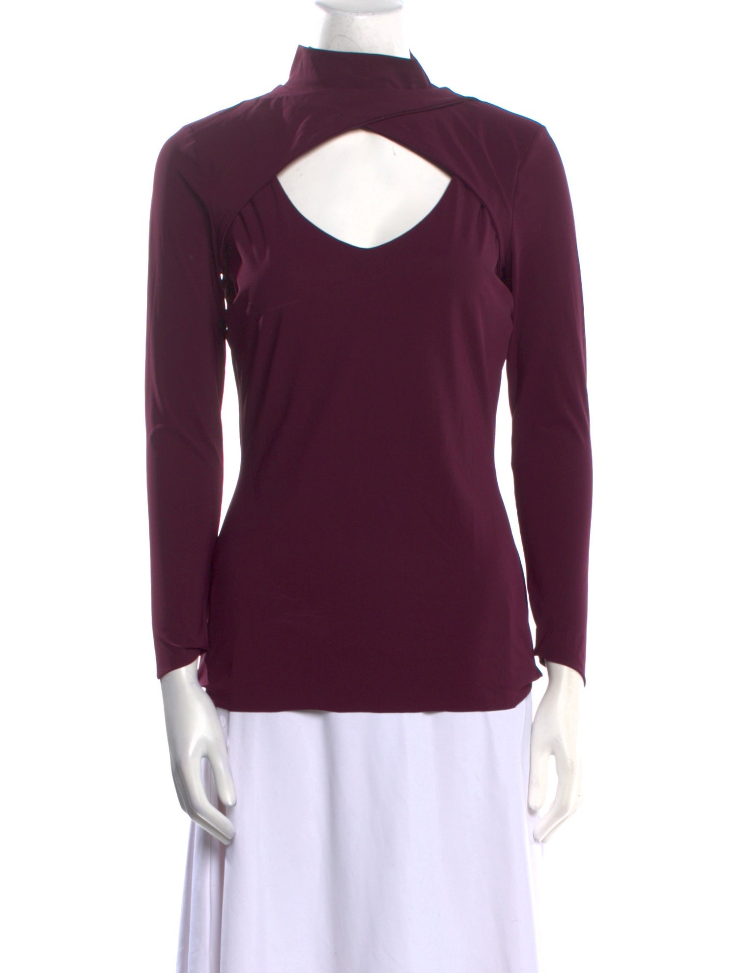 La Petite Robe di Chiara Boni Mock Neck Long Sleeve Top