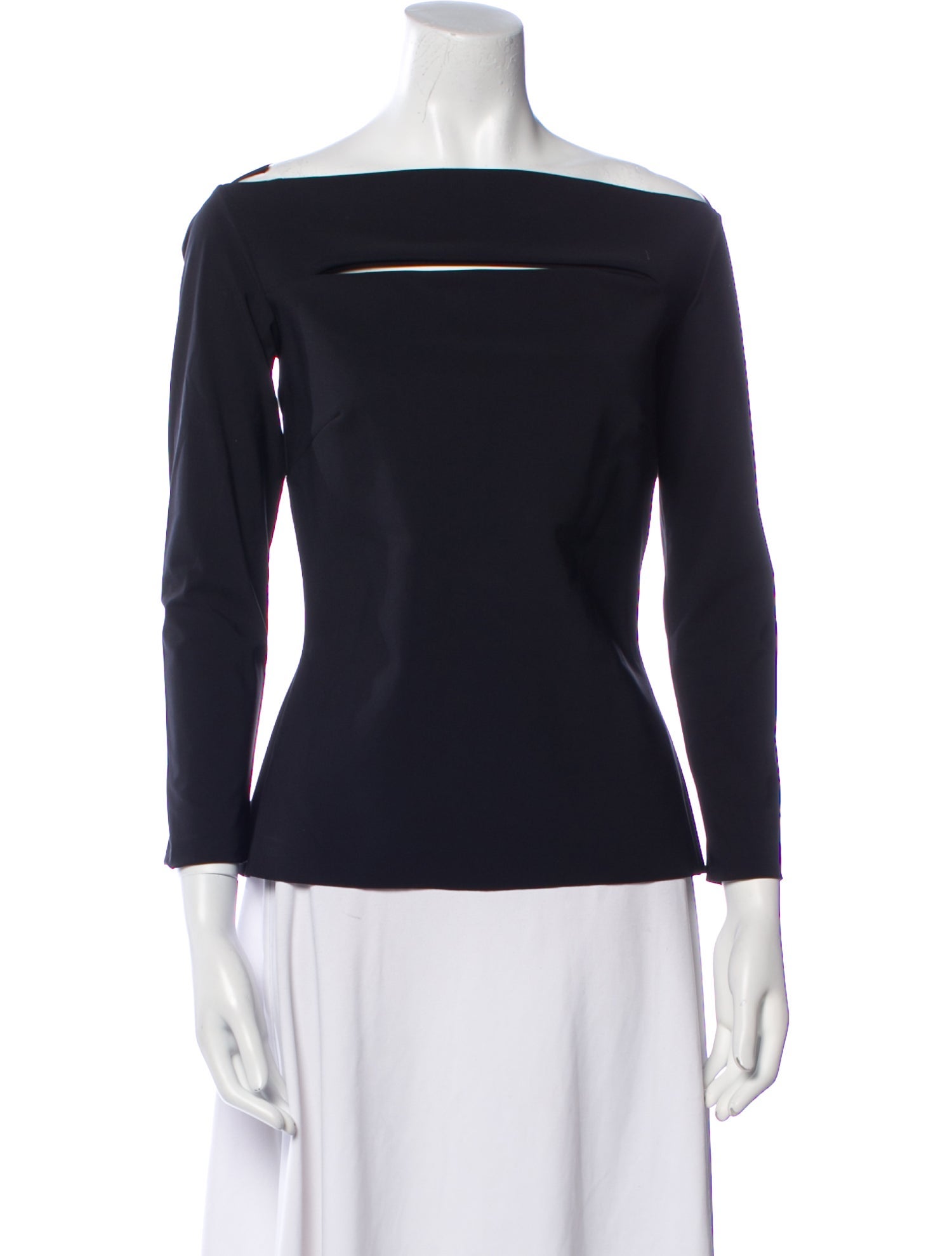 La Petite Robe di Chiara Boni Off-The-Shoulder Three-Quarter Sleeve Top