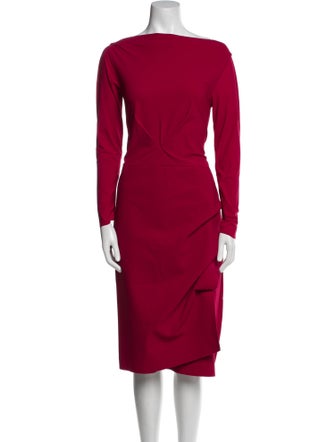 La Petite Robe di Chiara Boni Bateau Neckline Knee-Length Dress