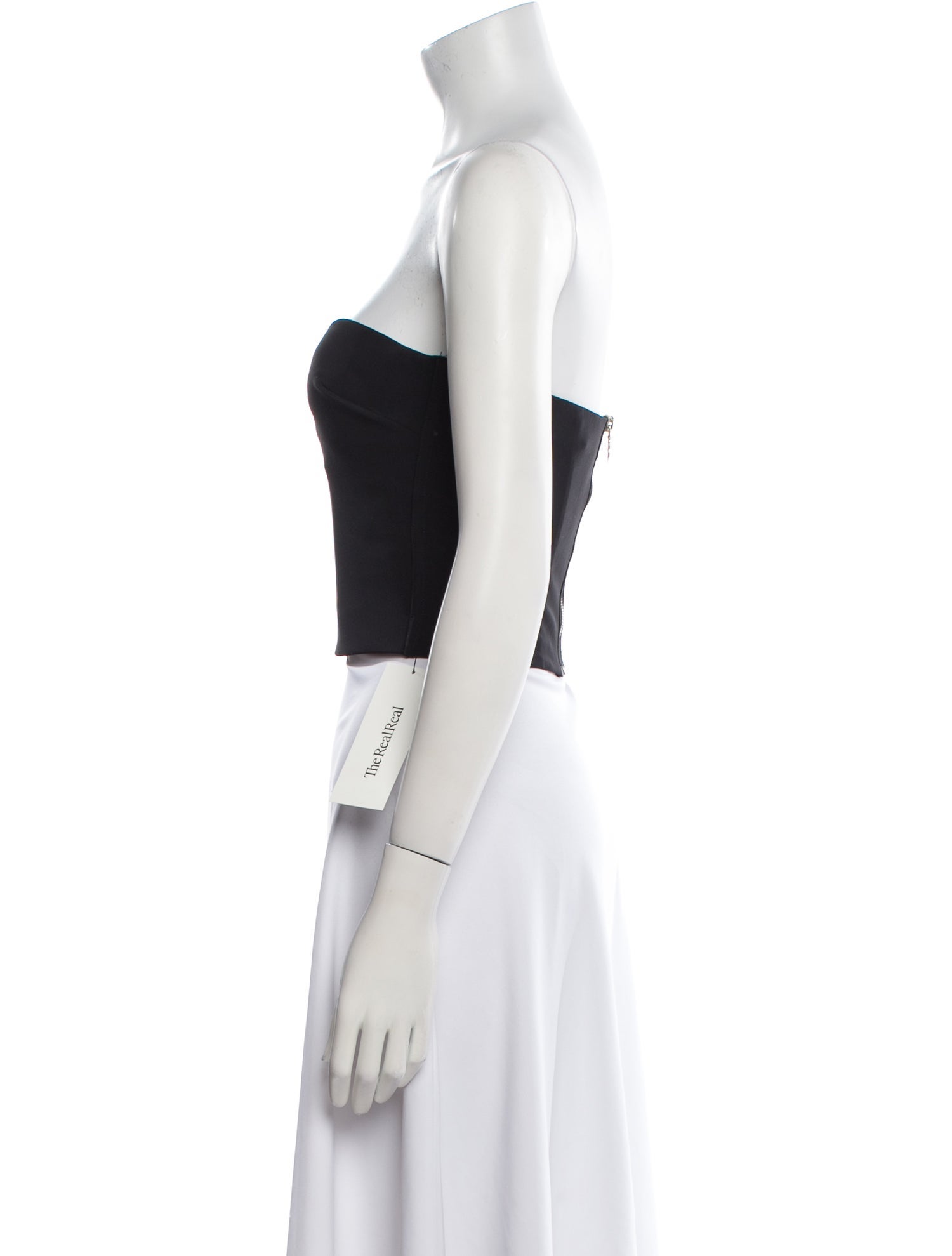 La Petite Robe di Chiara Boni Strapless Crop Top