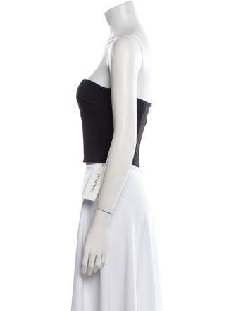 La Petite Robe di Chiara Boni Strapless Crop Top