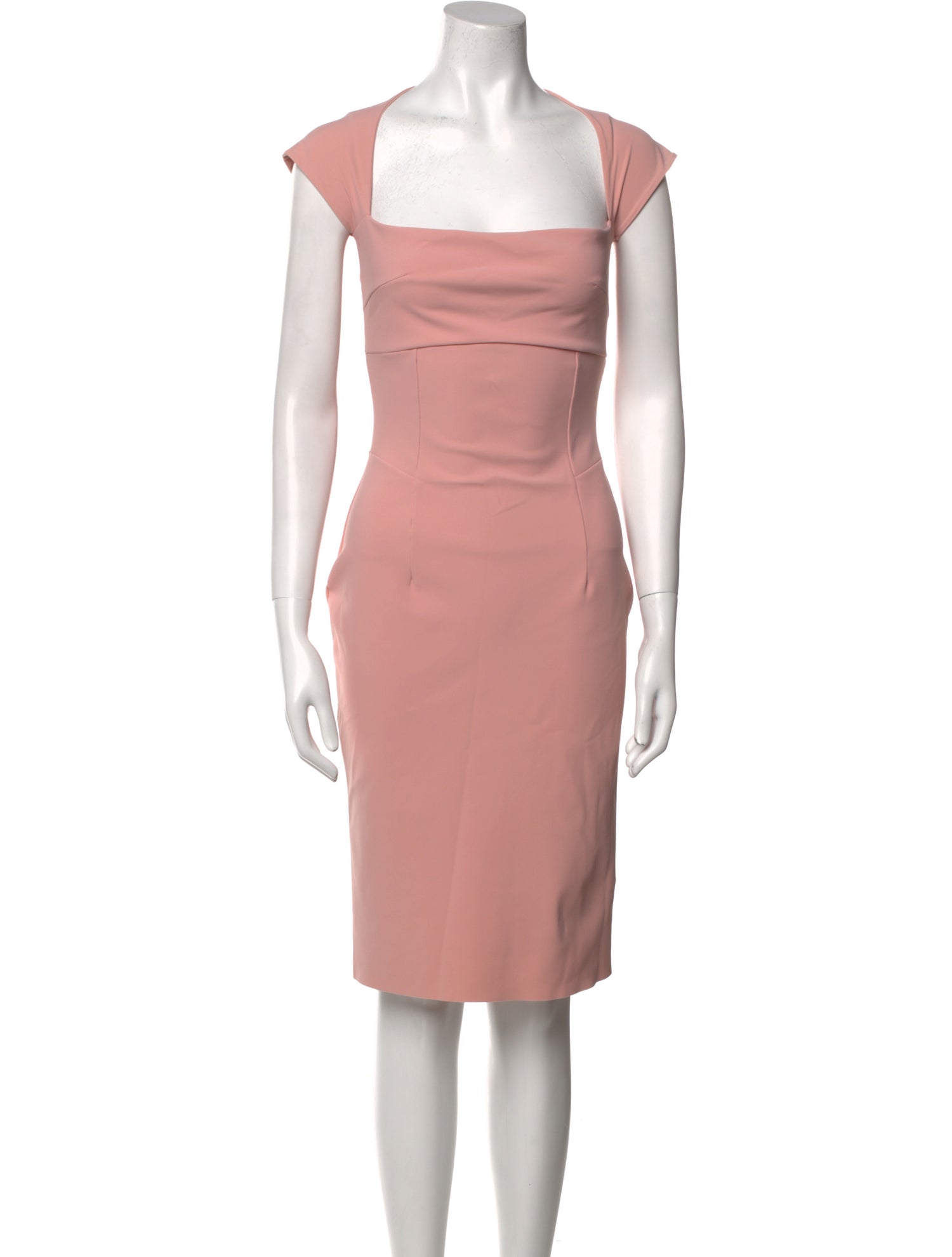La Petite Robe di Chiara Boni Square Neckline Knee-Length Dress