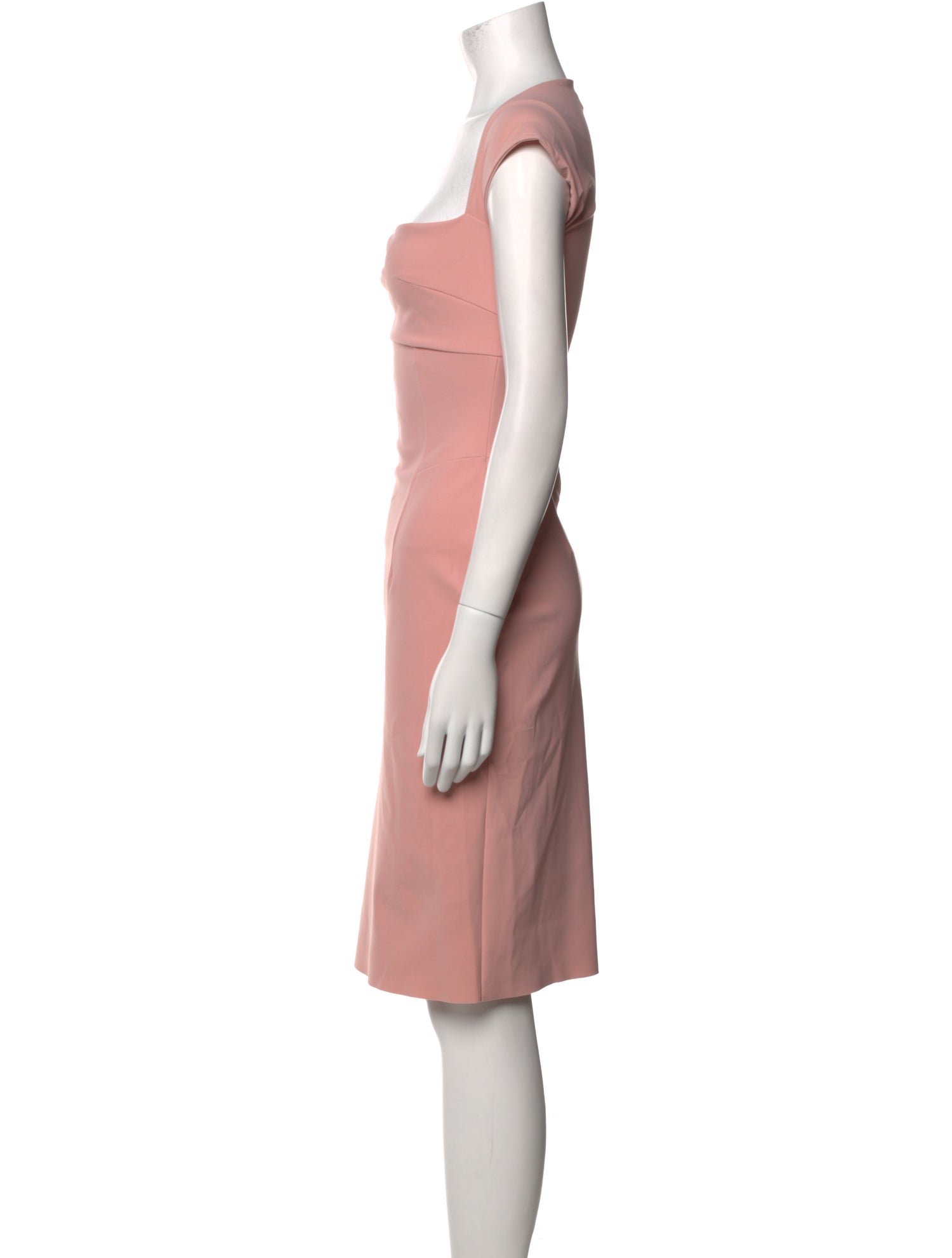 La Petite Robe di Chiara Boni Square Neckline Knee-Length Dress