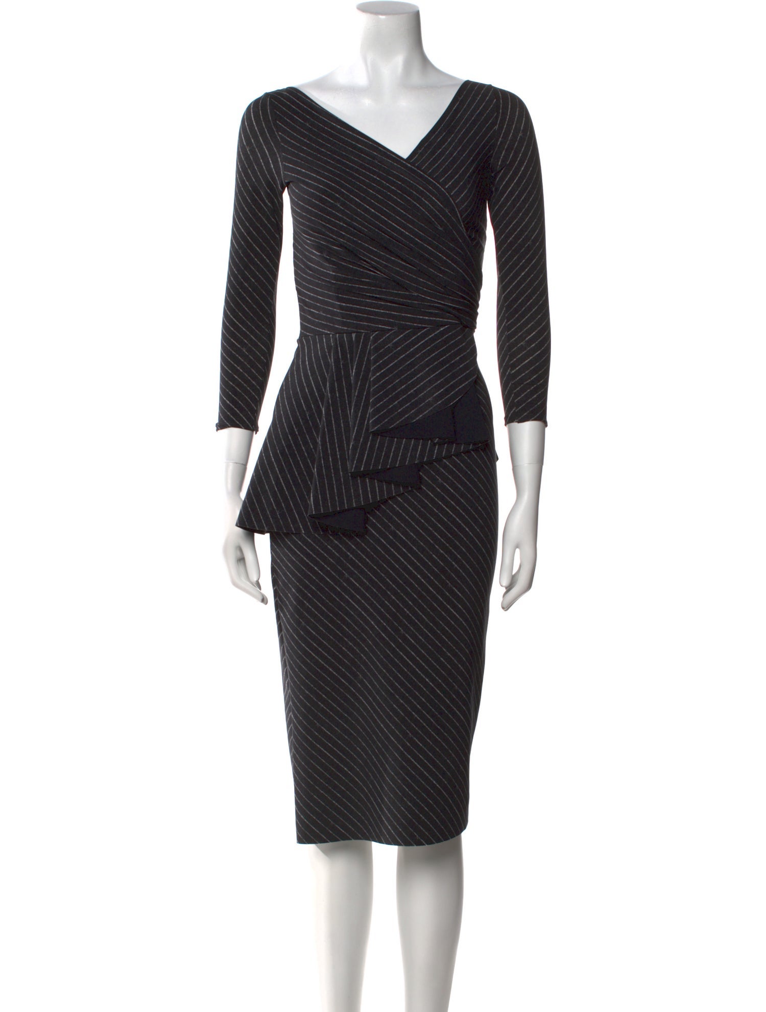 La Petite Robe di Chiara Boni Striped Midi Length Dress