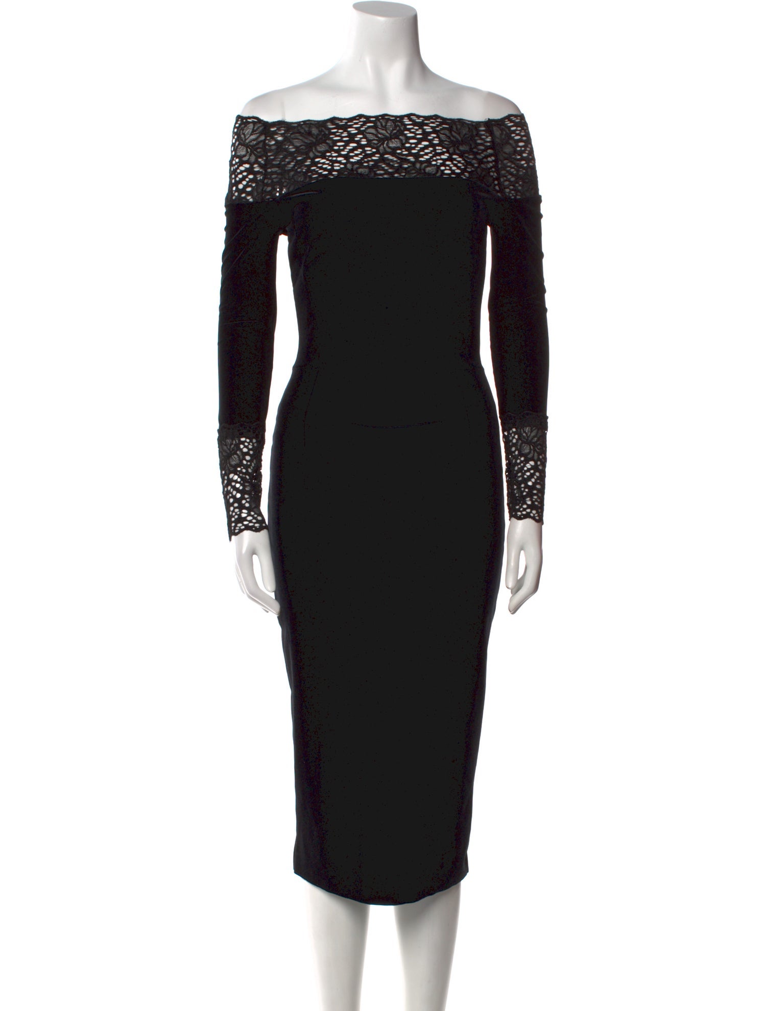 La Petite Robe di Chiara Boni Off-The-Shoulder Midi Length Dress w/ Tags