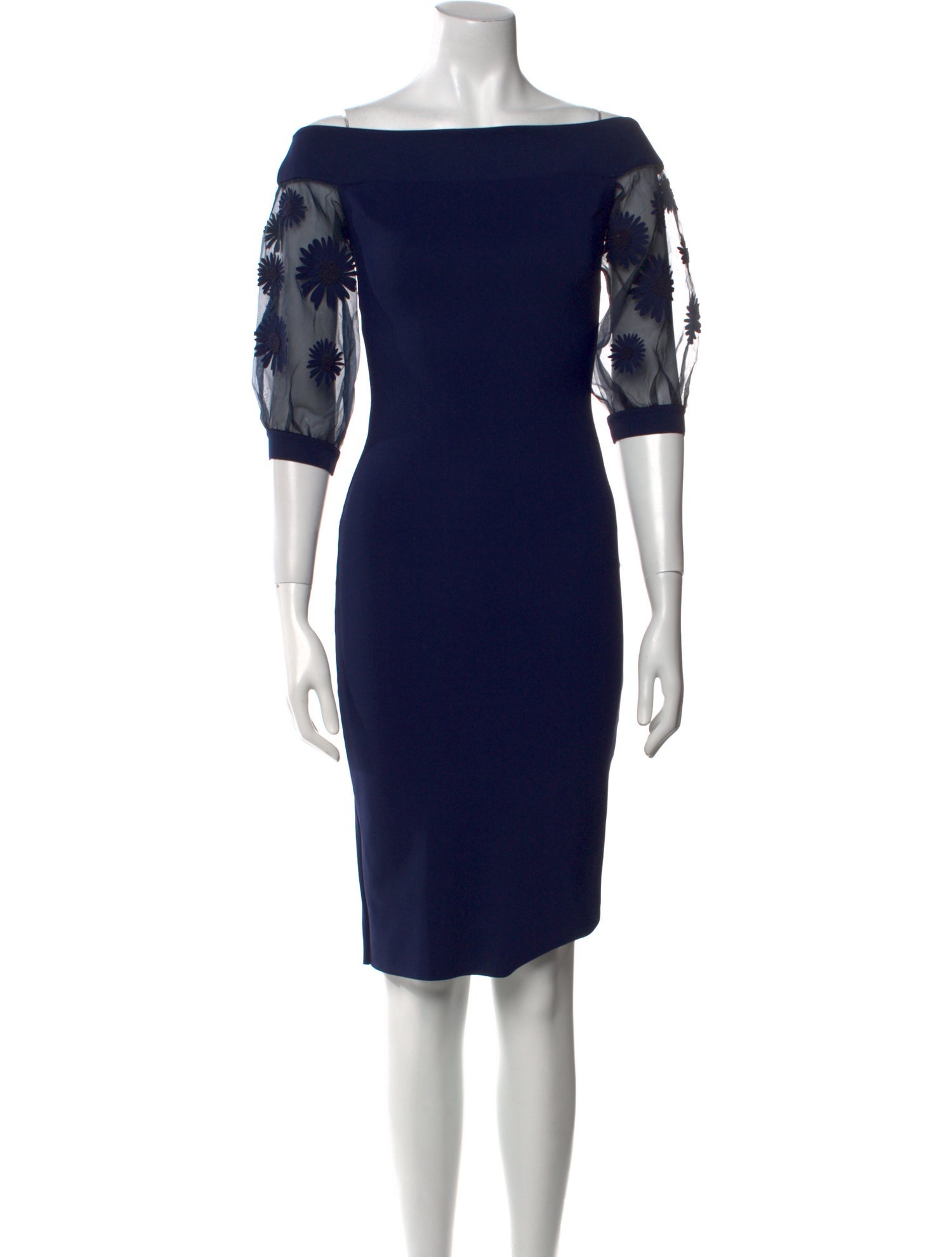 La Petite Robe di Chiara Boni Bateau Neckline Knee-Length Dress