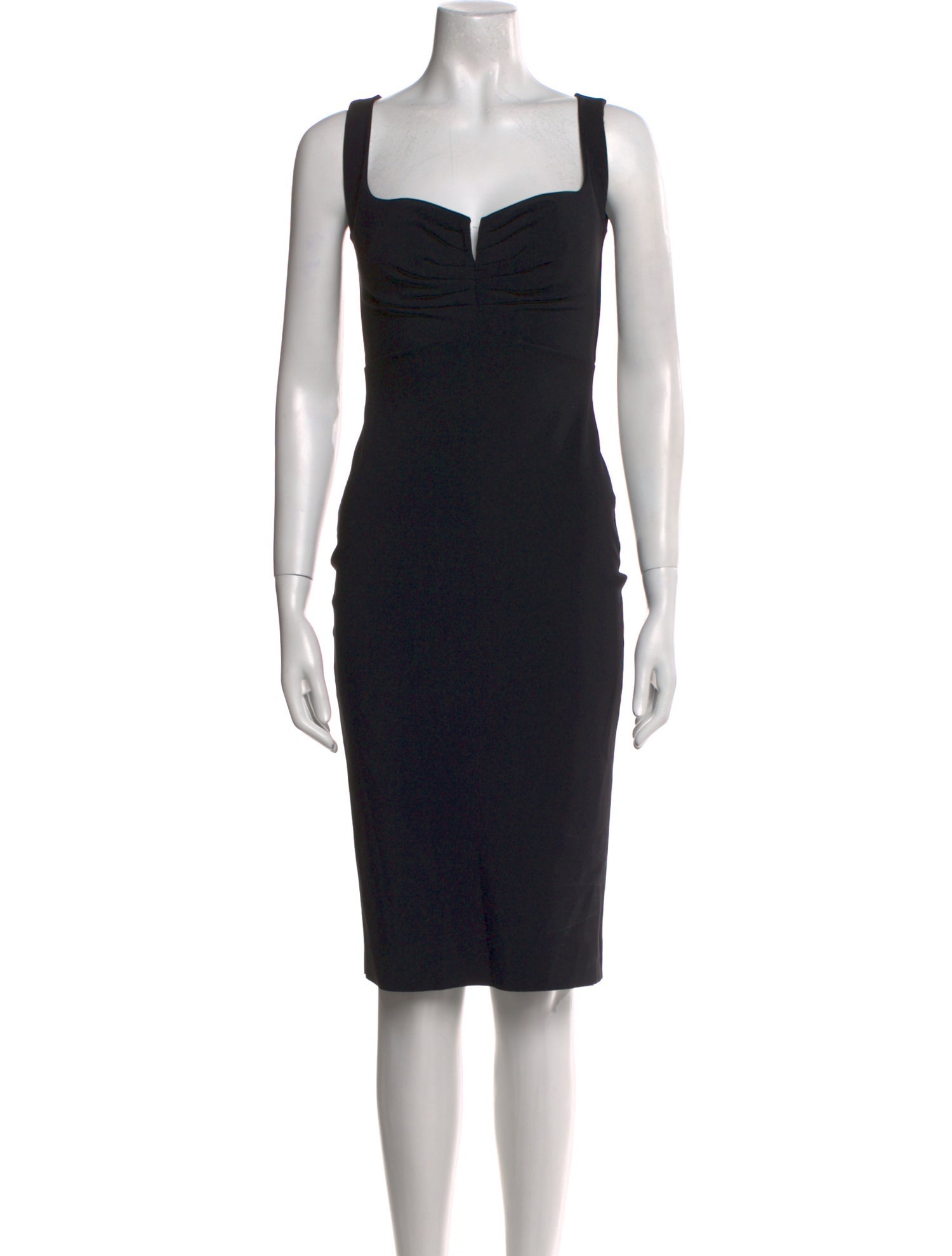 La Petite Robe di Chiara Boni Square Neckline Knee-Length Dress