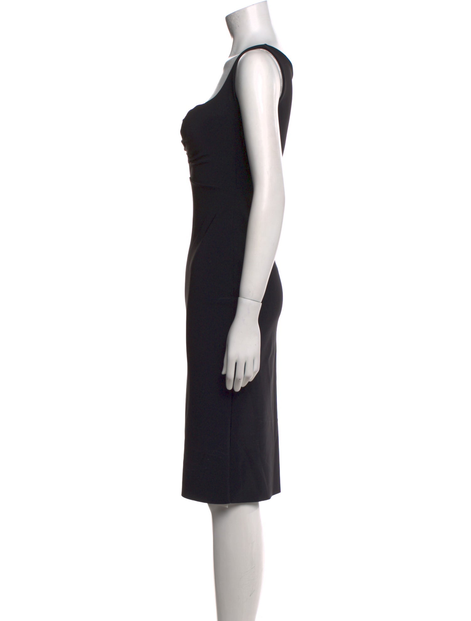 La Petite Robe di Chiara Boni Square Neckline Knee-Length Dress