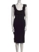 La Petite Robe di Chiara Boni Square Neckline Midi Length Dress