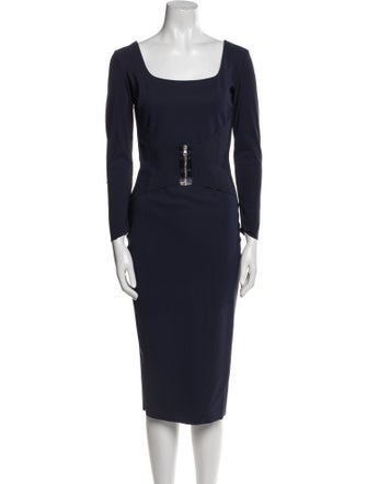 La Petite Robe di Chiara Boni Square Neckline Midi Length Dress