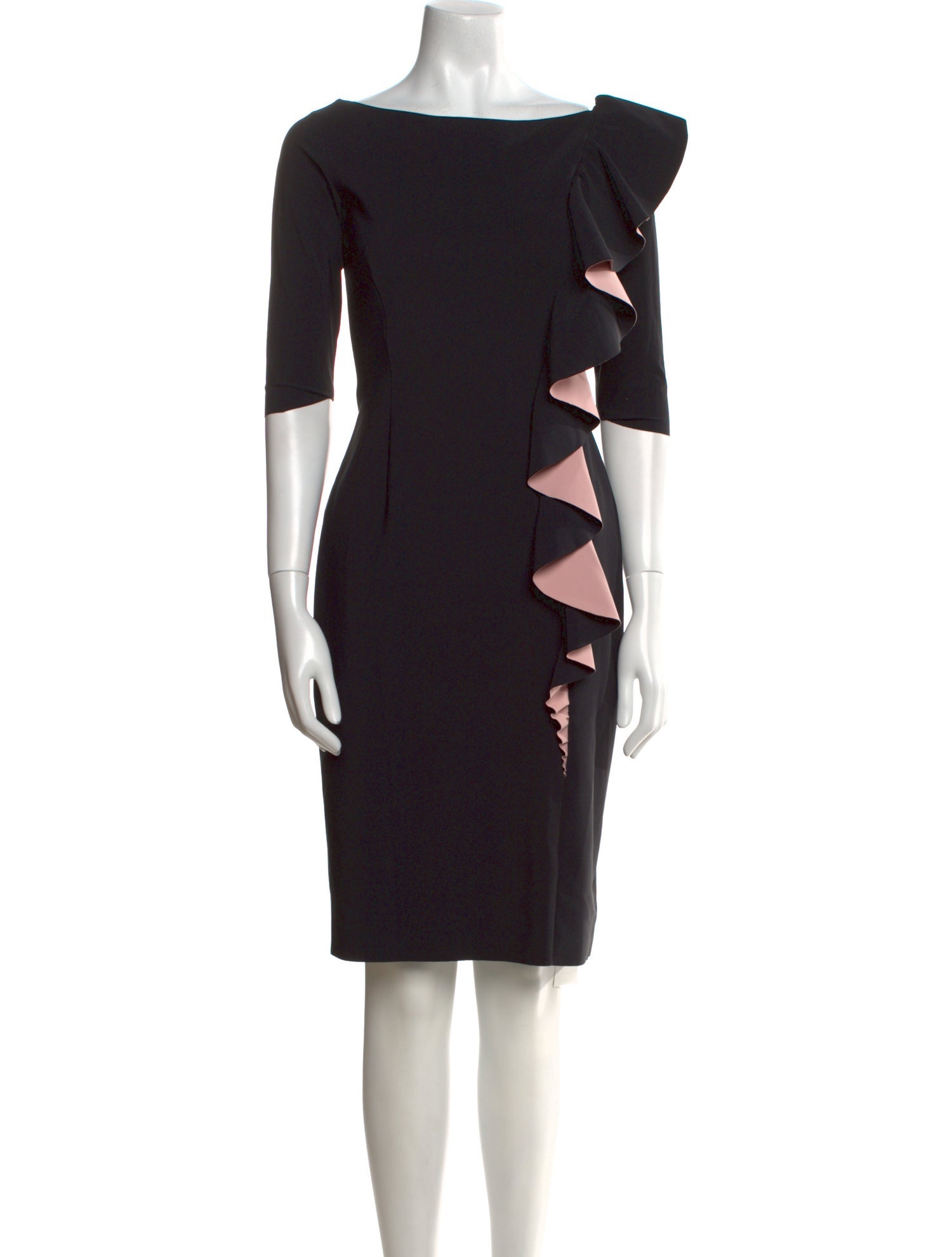 La Petite Robe di Chiara Boni Bateau Neckline Knee-Length Dress