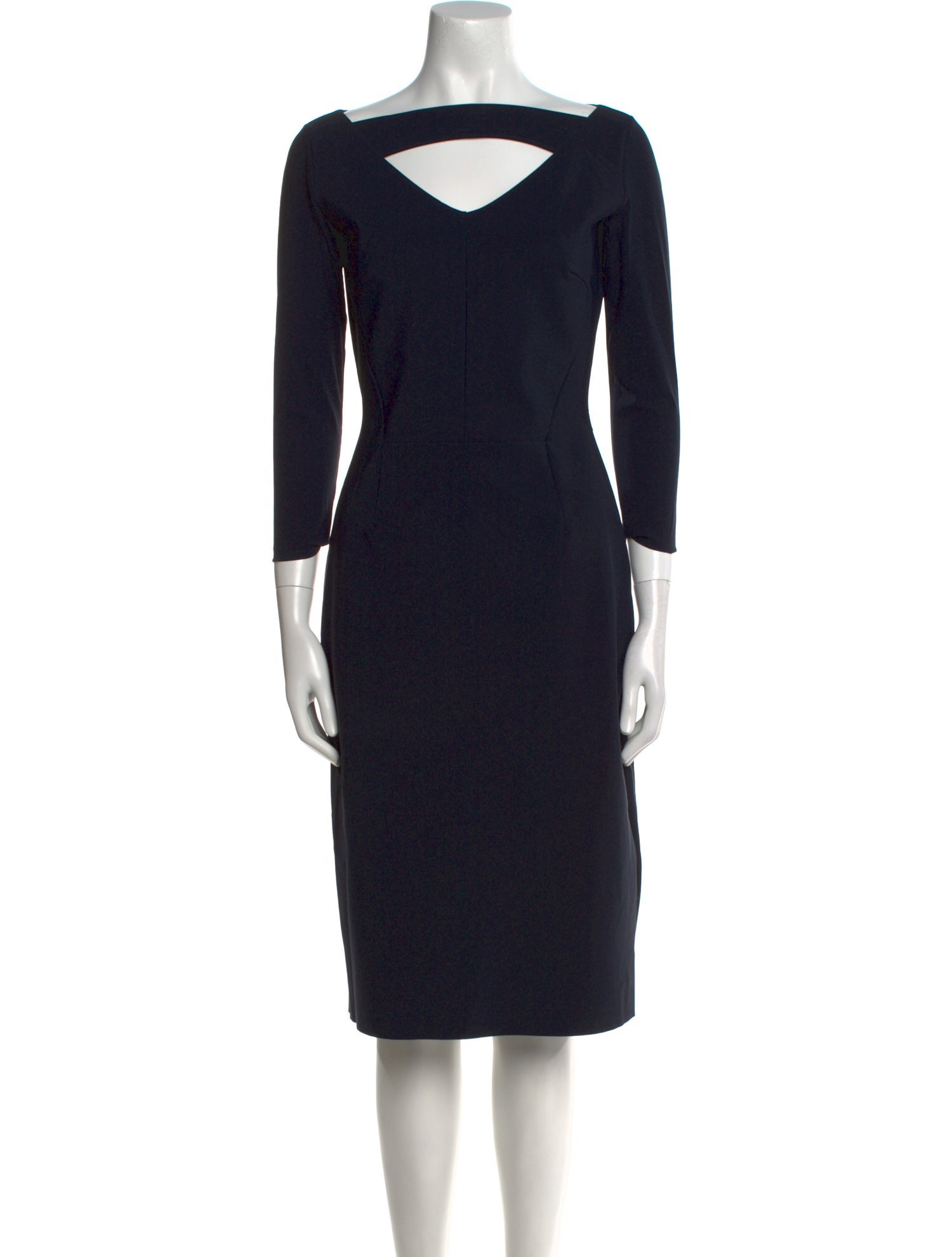 La Petite Robe di Chiara Boni Scoop Neck Knee-Length Dress