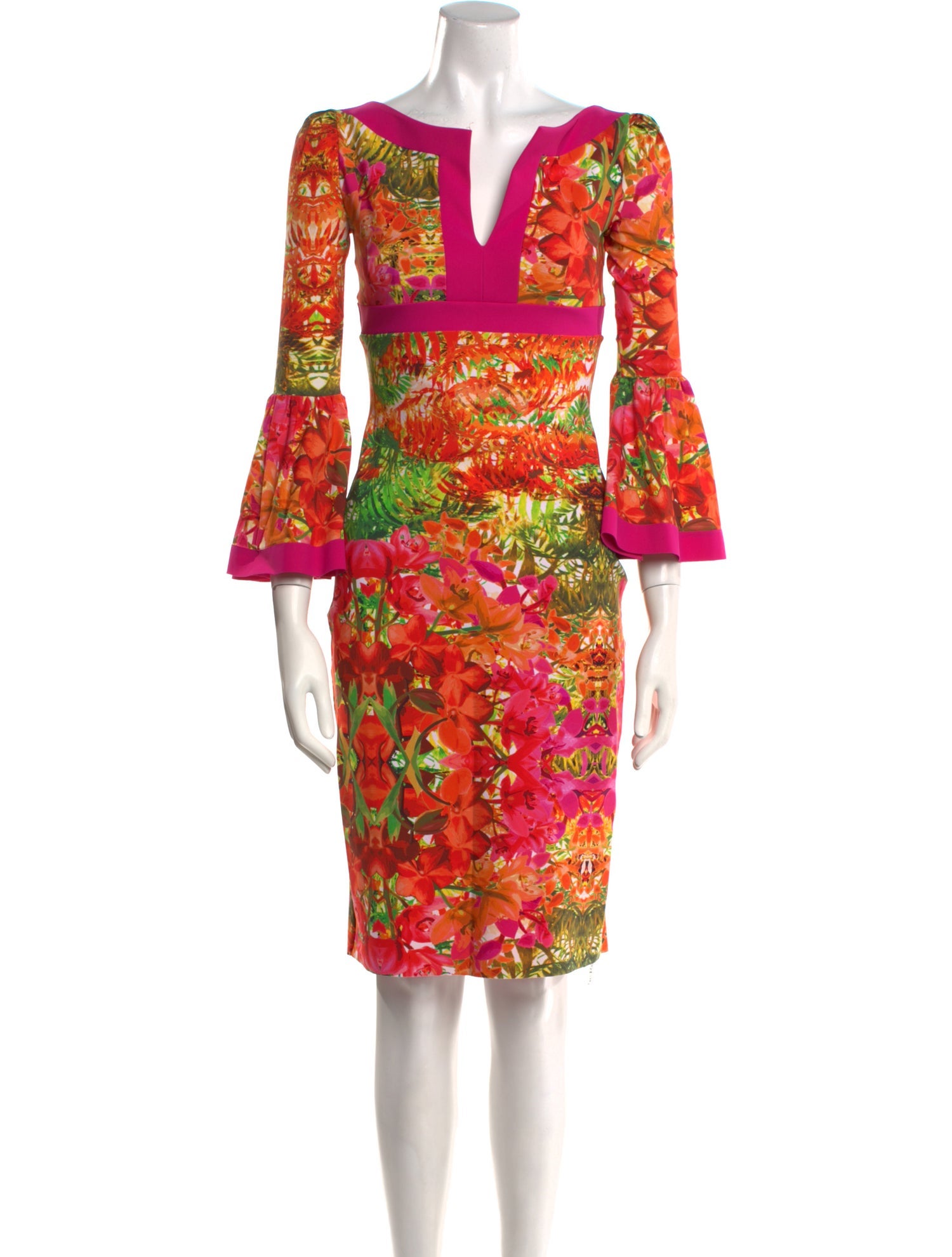 La Petite Robe di Chiara Boni Floral Print Knee-Length Dress