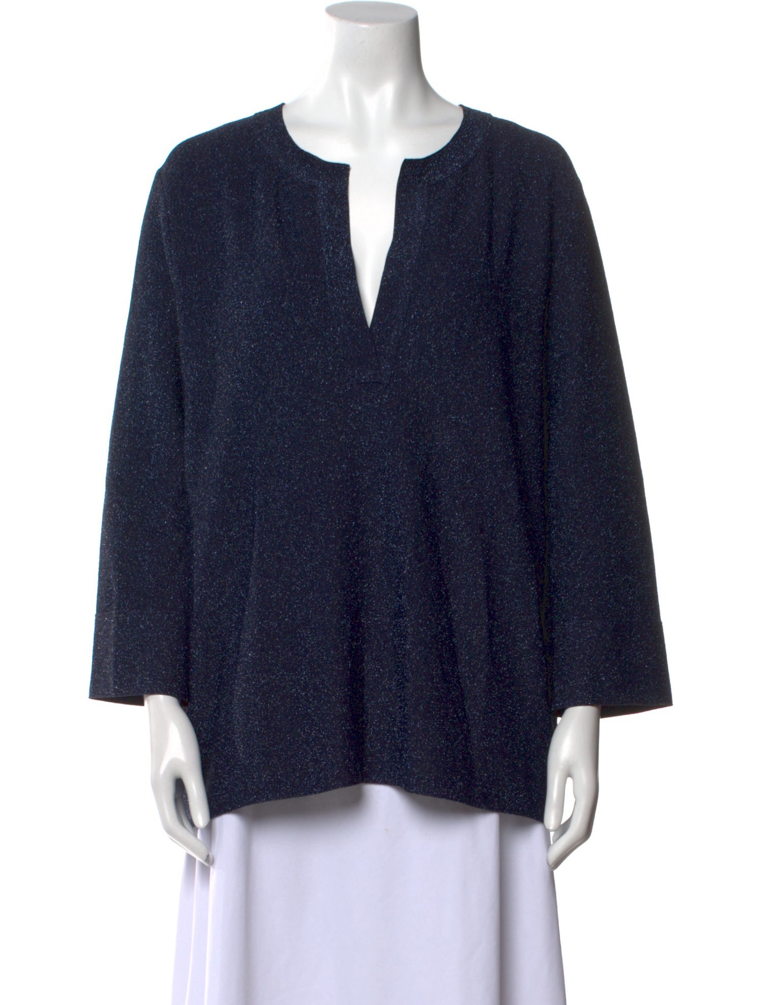 La Petite Robe di Chiara Boni V-Neck Long Sleeve Blouse