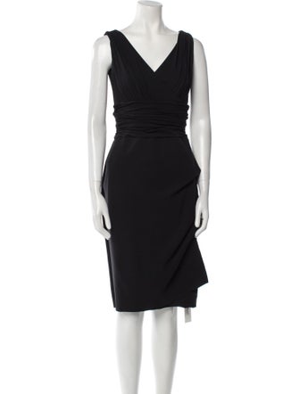 La Petite Robe di Chiara Boni V-Neck Knee-Length Dress