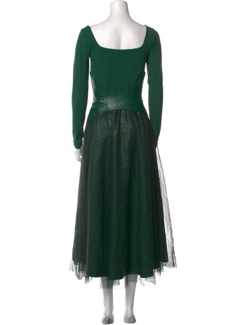 La Petite Robe di Chiara Boni Square Neckline Long Dress