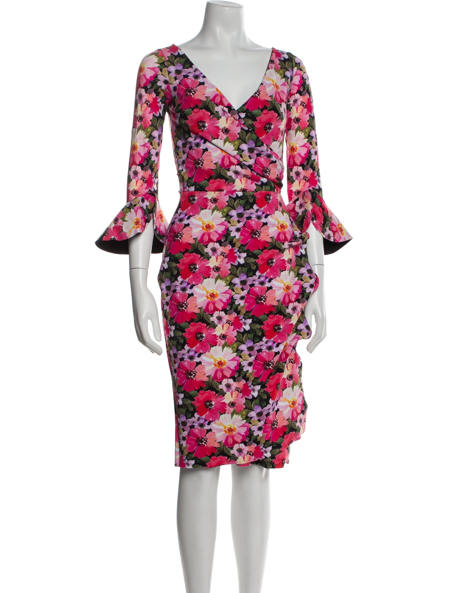 La Petite Robe di Chiara Boni Floral Print Knee-Length Dress