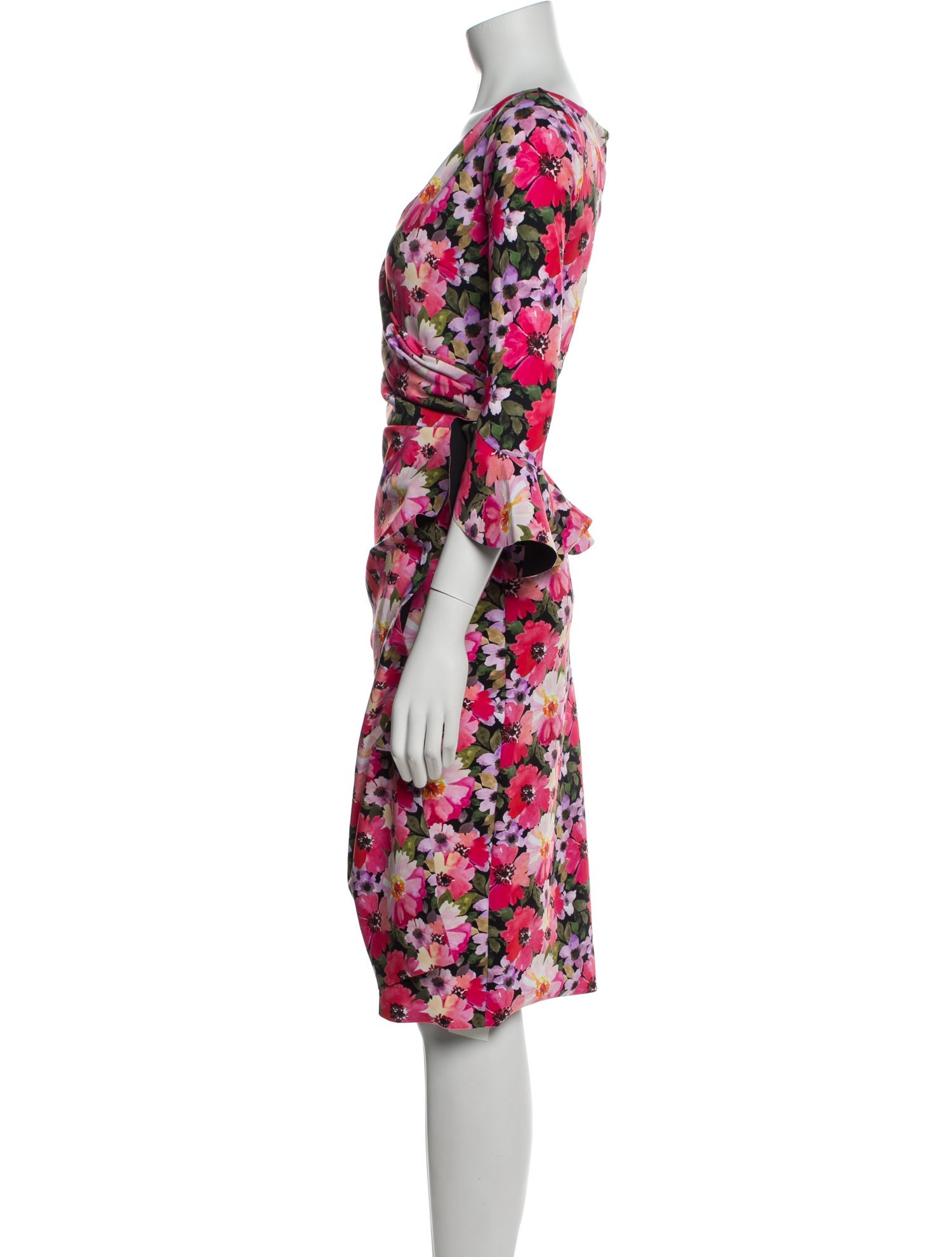 La Petite Robe di Chiara Boni Floral Print Knee-Length Dress