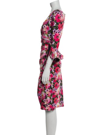 La Petite Robe di Chiara Boni Floral Print Knee-Length Dress