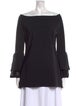 La Petite Robe di Chiara Boni Bateau Neckline Long Sleeve Blouse