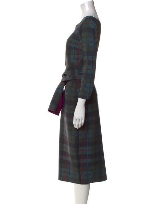 La Petite Robe di Chiara Boni Plaid Print Midi Length Dress