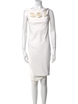 La Petite Robe di Chiara Boni Bateau Neckline Knee-Length Dress
