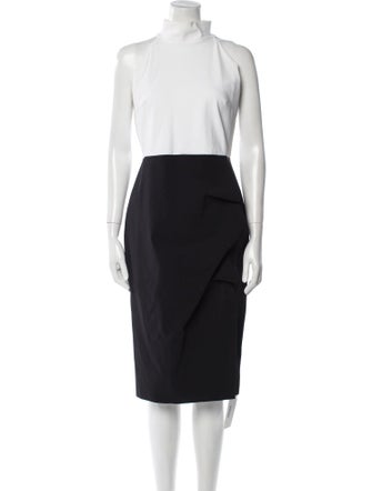 La Petite Robe di Chiara Boni Mock Neck Midi Length Dress