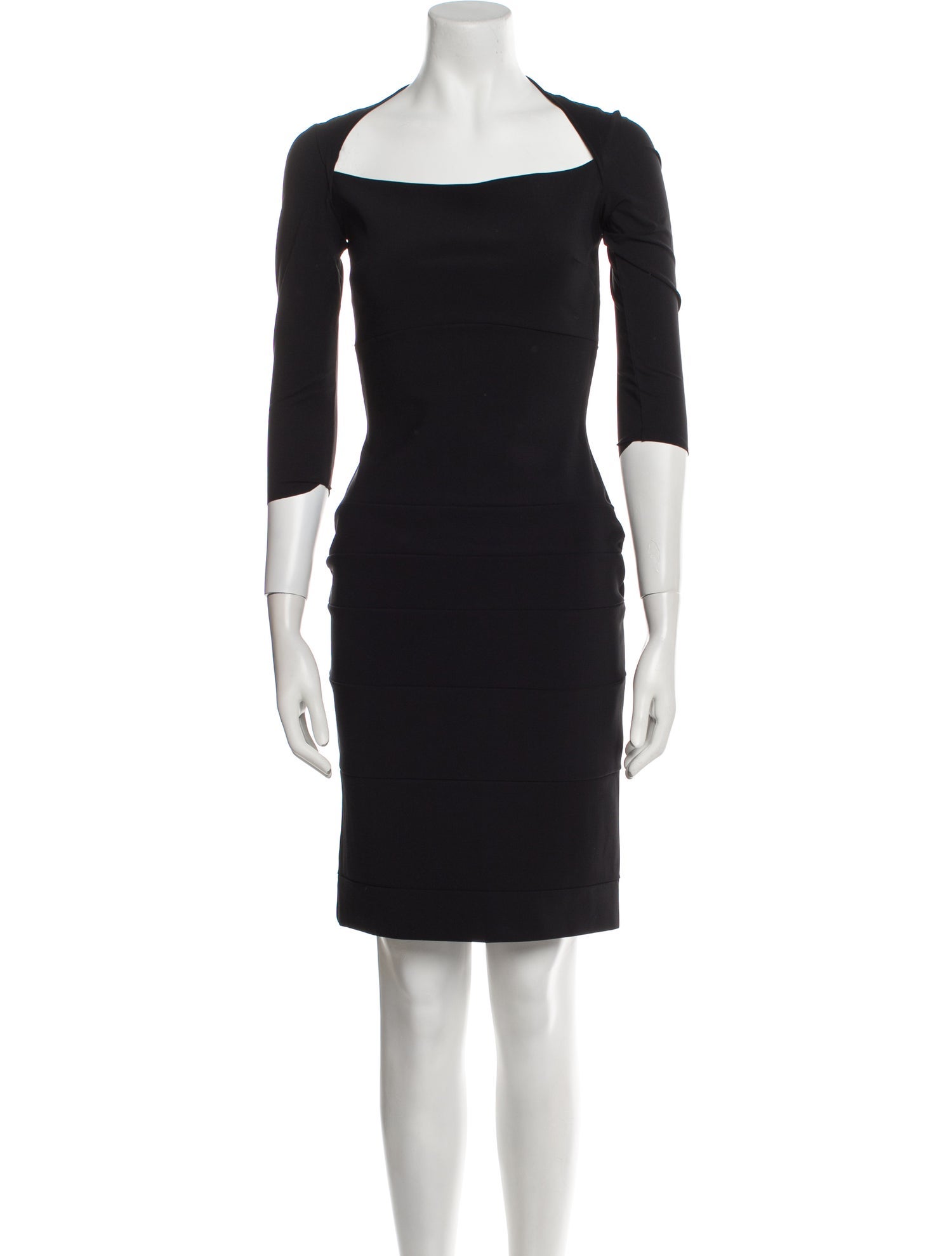La Petite Robe di Chiara Boni Square Neckline Knee-Length Dress