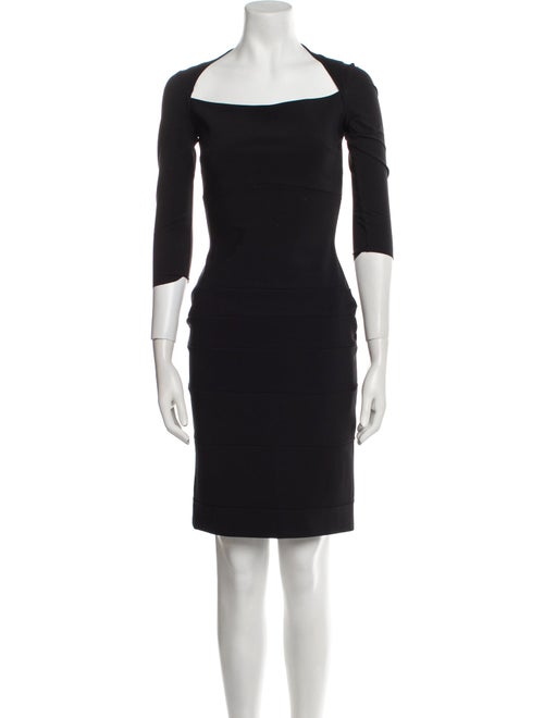 La Petite Robe di Chiara Boni Square Neckline Knee-Length Dress