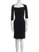 La Petite Robe di Chiara Boni Square Neckline Knee-Length Dress