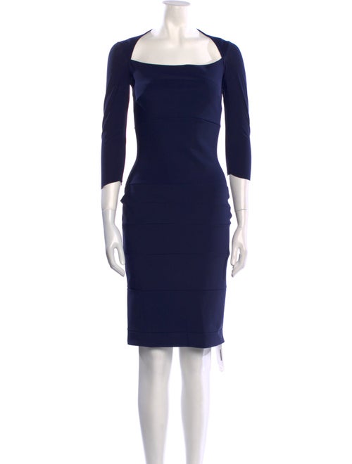La Petite Robe di Chiara Boni Square Neckline Knee-Length Dress
