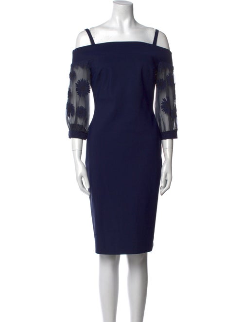 La Petite Robe di Chiara Boni Square Neckline Knee-Length Dress