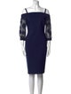 La Petite Robe di Chiara Boni Square Neckline Knee-Length Dress