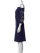 La Petite Robe di Chiara Boni Square Neckline Knee-Length Dress