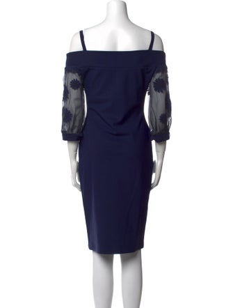 La Petite Robe di Chiara Boni Square Neckline Knee-Length Dress