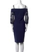 La Petite Robe di Chiara Boni Square Neckline Knee-Length Dress