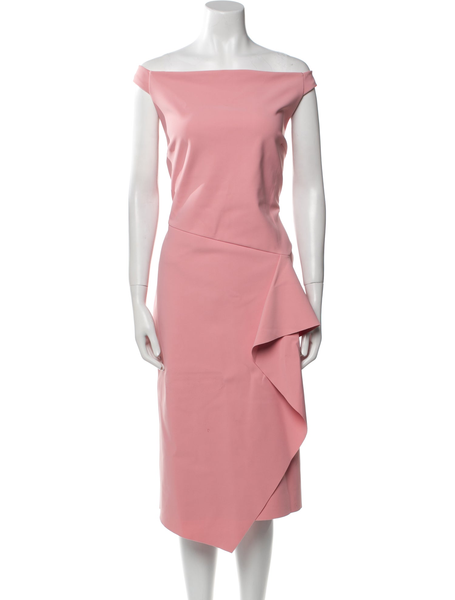 La Petite Robe di Chiara Boni Off-The-Shoulder Midi Length Dress