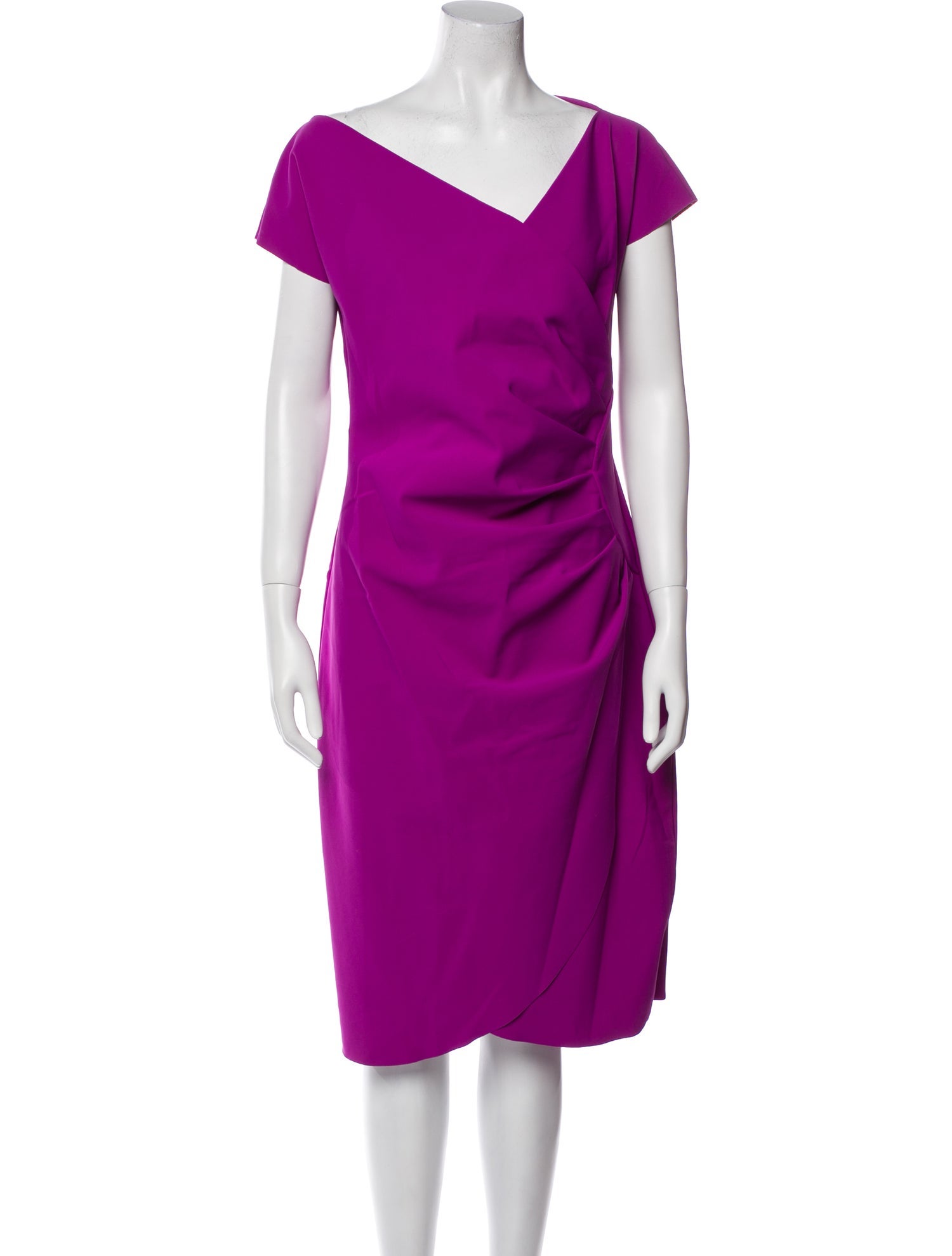 La Petite Robe di Chiara Boni V-Neck Knee-Length Dress