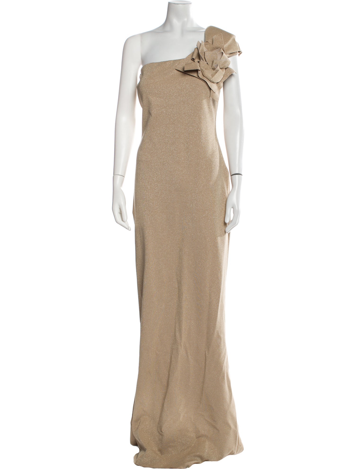 La Petite Robe di Chiara Boni One-Shoulder Long Dress w/ Tags