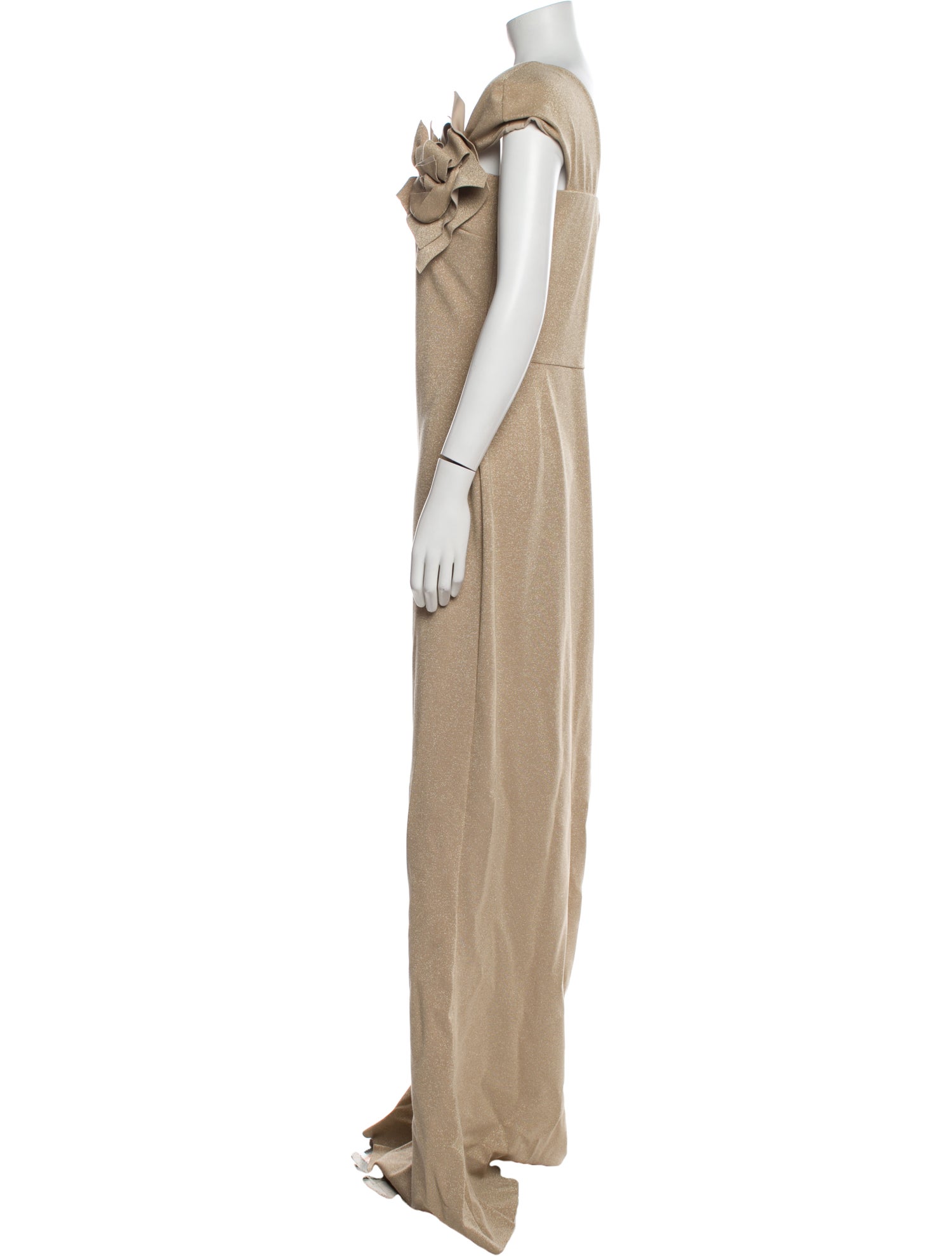 La Petite Robe di Chiara Boni One-Shoulder Long Dress w/ Tags