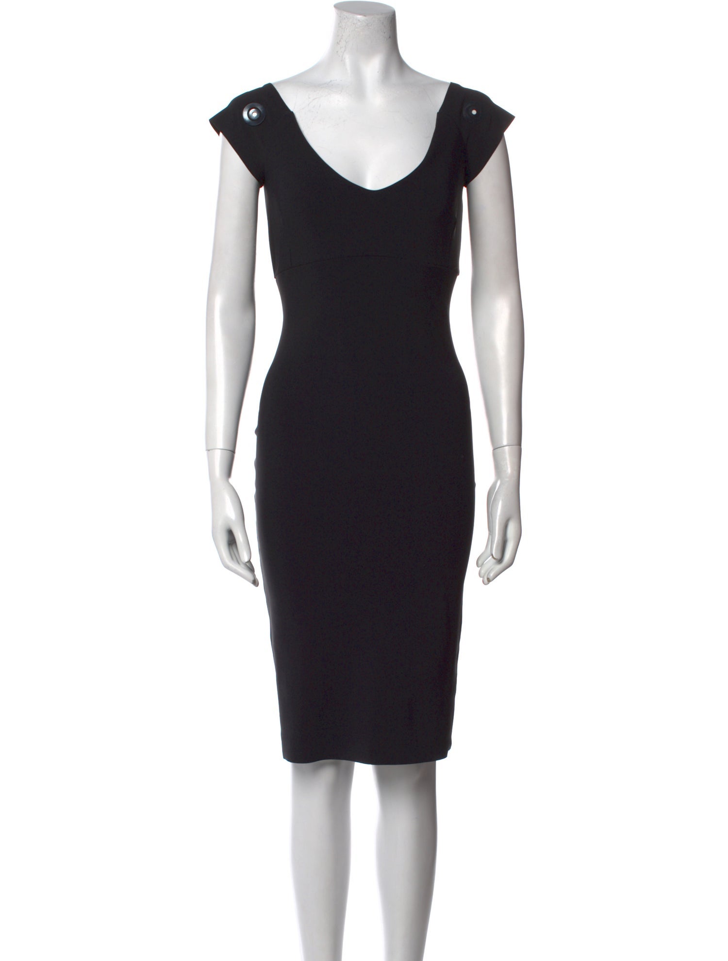 La Petite Robe di Chiara Boni V-Neck Knee-Length Dress