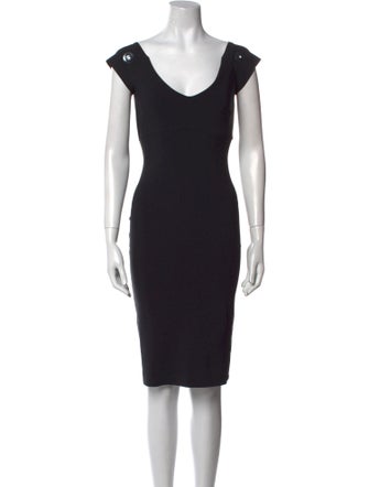 La Petite Robe di Chiara Boni V-Neck Knee-Length Dress