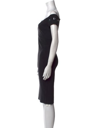 La Petite Robe di Chiara Boni V-Neck Knee-Length Dress